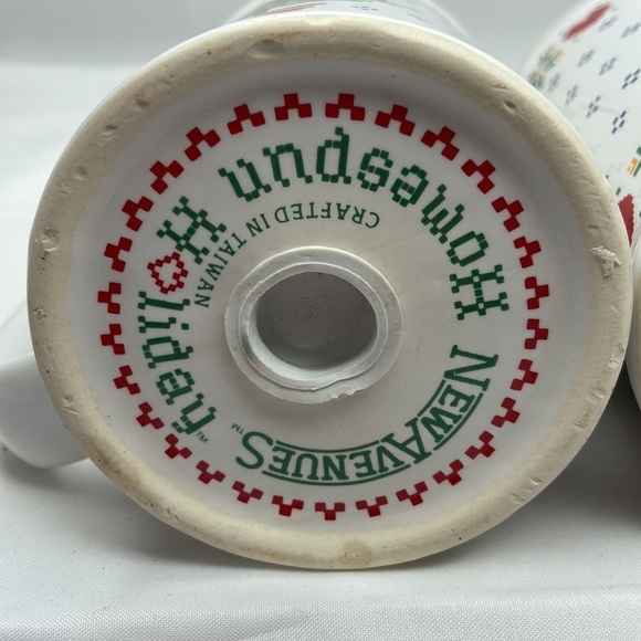 NEW AVENUES HomeSpun Holiday Holiday Tree Salt and Pepper Shakers Vintage 1984 - Picture 6 of 15